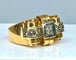 Bague 58 Bague Tank en or jaune 18 carats et diamants 58 Facettes AB339