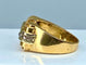 Bague 58 Bague Tank en or jaune 18 carats et diamants 58 Facettes AB339