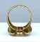 Bague 58 Bague Tank en or jaune 18 carats et diamants 58 Facettes AB339