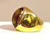Bague 51 Bague en or jaune 18 carats à topaze cabochon 58 Facettes AB340