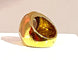 Bague 51 Bague en or jaune 18 carats à topaze cabochon 58 Facettes AB340