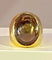 Bague 51 Bague en or jaune 18 carats à topaze cabochon 58 Facettes AB340