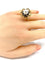 Bague 52 Bague en or 18 carats et argent avec perle fine et diamants 58 Facettes AB348