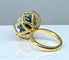 Bague 52 Bague en or 18 carats et argent avec perle fine et diamants 58 Facettes AB348