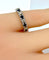 Bague 46 Alliance - Bague en or blanc 18 carats, saphirs et diamants 58 Facettes AB364