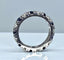Bague 46 Alliance - Bague en or blanc 18 carats, saphirs et diamants 58 Facettes AB364