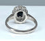 Bague 46 Bague marguerite en or blanc 18 carats au saphir et diamants 58 Facettes AB361