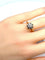 Bague 53 Bague solitaire en or blanc 18 carats avec diamant 0,40-0,45 ct 58 Facettes AB359