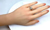 Bague 53 Bague solitaire en or blanc 18 carats avec diamant 0,40-0,45 ct 58 Facettes AB359