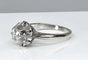 Bague 53 Bague solitaire en or blanc 18 carats avec diamant 0,40-0,45 ct 58 Facettes AB359