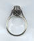 Bague 53 Bague solitaire en or blanc 18 carats avec diamant 0,40-0,45 ct 58 Facettes AB359