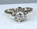 Bague 53 Bague solitaire en or blanc 18 carats avec diamant 0,40-0,45 ct 58 Facettes AB359