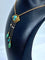 Collier Collier en or jaune 18 carats avec turquoises et perles fines 58 Facettes AB368