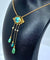 Collier Collier en or jaune 18 carats avec turquoises et perles fines 58 Facettes AB368