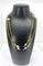 Collier Collier chaîne en or jaune 18 carats, perles et émail bleu 58 Facettes AB377