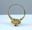 Bague 57 Bague en or jaune 18 carats avec saphir et 26 diamants 58 Facettes AB373