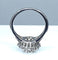 Bague 53 Bague marguerite en or blanc 18 carats sertie de diamants 58 Facettes AB378