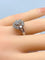 Bague 53 Bague marguerite en or blanc 18 carats sertie de diamants 58 Facettes AB378