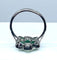 Bague 54 Bague en or blanc 18 carats avec émeraudes et diamants 58 Facettes AB379