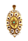 Pendentif Broche pendentif en or 18 carats aux grenats, émeraude et diamants 58 Facettes A 397