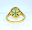 Bague 52 Bague en or jaune 18 carats avec émeraude et diamants 58 Facettes AB408