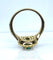 Bague 52 Bague en or jaune 18 carats avec émeraude et diamants 58 Facettes AB408