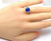 Bague 50 Bague en or blanc 18 carats avec saphir birman 5,32 ct et diamants 58 Facettes AB416