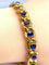 Bracelet Bracelet en or jaune 18 carats et saphirs de Ceylan 58 Facettes AB425