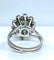 Bague 48 Bague en or blanc avec pierre verte et 10 diamants 58 Facettes AB426
