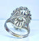Bague 51 Bague en or blanc 18 carats sertie de diamants 58 Facettes AB429