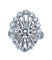 Bague 51 Bague en or blanc 18 carats sertie de diamants 58 Facettes AB429