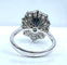 Bague 55 Bague marguerite en or blanc 18 carats, saphir 2,11 ct et diamants 58 Facettes AB431