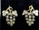 Boucles d'oreilles Parure Napoléon III - Collier négligé et boucles d’oreilles en or 18 ct, argent et diamants 58 Facettes AB437