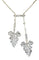 Boucles d'oreilles Parure Napoléon III - Collier négligé et boucles d’oreilles en or 18 ct, argent et diamants 58 Facettes AB437