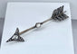 Broche Broche flèche en or jaune 18 carats et argent, diamants 58 Facettes AB441