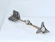 Broche Broche flèche en or jaune 18 carats et argent, diamants 58 Facettes AB441