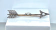 Broche Broche flèche en or jaune 18 carats et argent, diamants 58 Facettes AB441