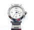 Montre Cartier Pasha GMT - Montre en acier aux méridiens 58 Facettes AB442