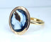 Bague 54 Bague en or jaune 18 carats avec camée en onyx, vers 1880 58 Facettes AB446