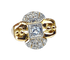 Bague 56 Bague en or jaune 18 carats et diamants, vers 1930 58 Facettes AB449