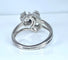 Bague 52 Bague en or blanc 18 carats sertie de 3 diamants 58 Facettes AB450
