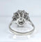 Bague 49 Bague marguerite en or blanc 18 carats et platine, perle et diamants 58 Facettes AB456