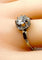 Bague 55 Bague solitaire diamant 0,60 ct en or blanc 18 carats et platine 58 Facettes AB457