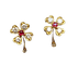 Boucles d'oreilles Boucles d’oreilles en or jaune 18 carats, rubis et diamants 58 Facettes AB459