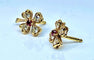 Boucles d'oreilles Boucles d’oreilles en or jaune 18 carats, rubis et diamants 58 Facettes AB459