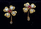 Boucles d'oreilles Boucles d’oreilles en or jaune 18 carats, rubis et diamants 58 Facettes AB459
