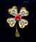 Boucles d'oreilles Boucles d’oreilles en or jaune 18 carats, rubis et diamants 58 Facettes AB459