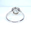 Bague 51 Bague en or blanc 18 carats avec diamant taille brillant 58 Facettes AB462
