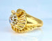 Bague 50 Bague en or jaune 18 carats avec diamant taille ancienne 58 Facettes AB466
