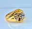 Bague 50 Bague en or jaune 18 carats avec diamant taille ancienne 58 Facettes AB466